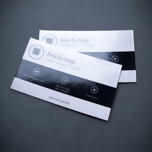 کارت ویزیت سلفون مات ساده